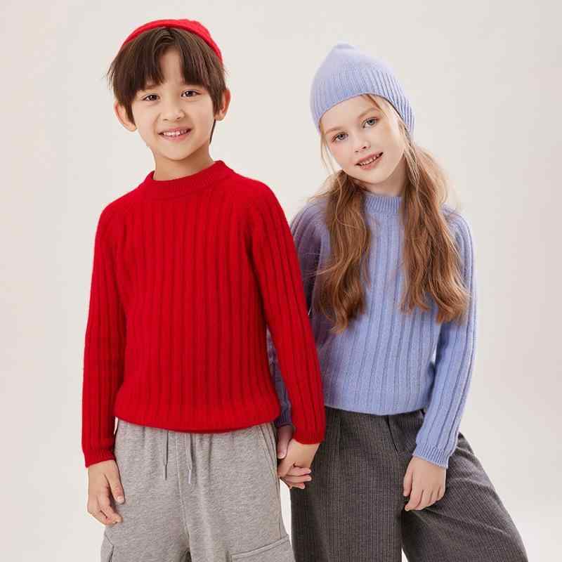 スウェーター キッズ 秋冬 朦々たる カシミヤ 二分の一ハイネック ティーシャツ 生あたたかい 軽さ パステル色の 御前上等感 編み物 はだ着 トップス 心地よい 普段使い走り ユニ一発やる 花の冠yd