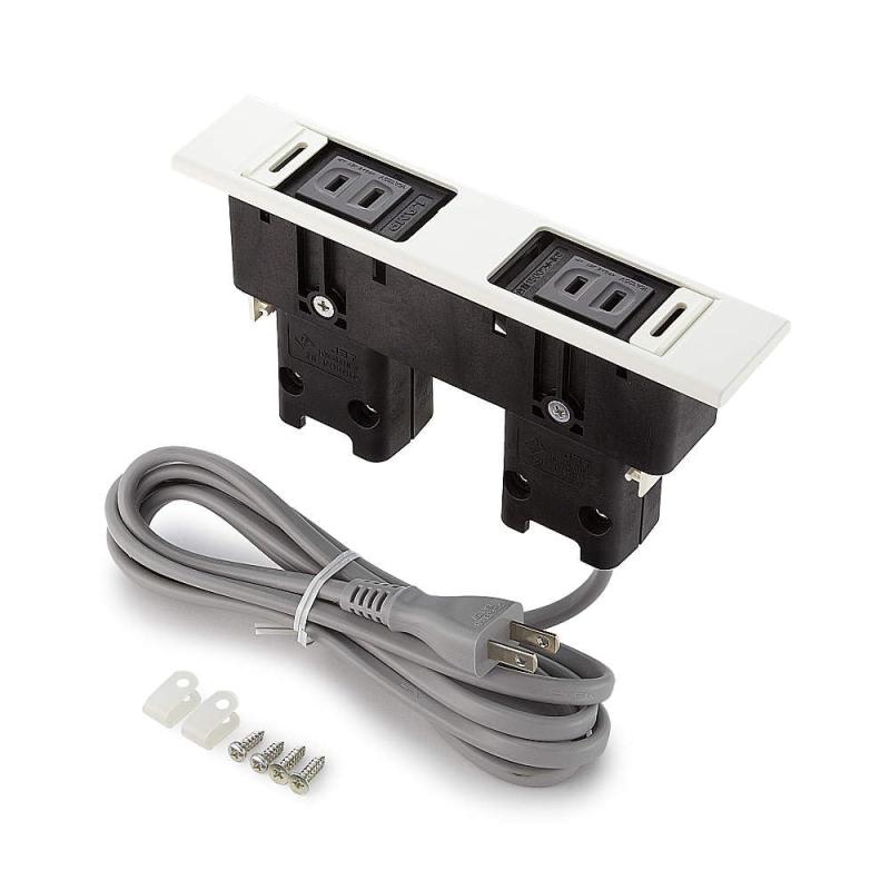 スガツネ工業 (LAMP) デスクトップマルチタップDML型 DML-PP-WT