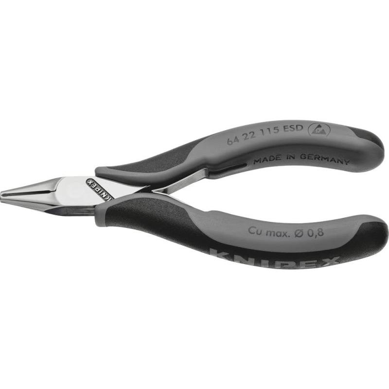 クニペックス KNIPEX 6422-115ESD エレクトロニクスエンドカッティングニッパー｜日用雑貨　RISE店