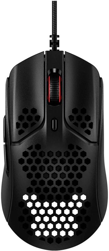 HyperX ゲーミングマウスPulsefire Hasteゲーマー向け 超軽量六角シェルデザイン 59グラム 2年 HMSH1-A-BK/G 並行輸入品 [並行輸入品]