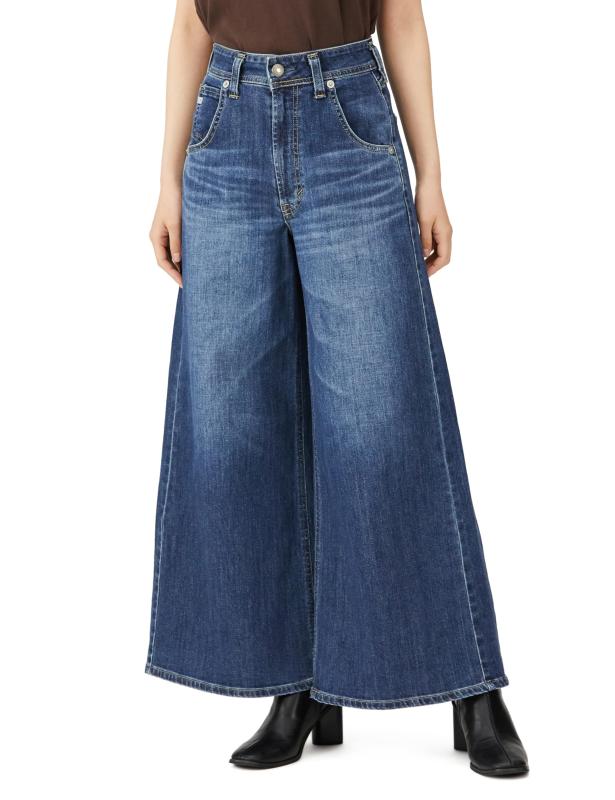 SOMETHING(サムシング) ジーンズLISA スーパーワイドデニムパンツ SEA78レディース