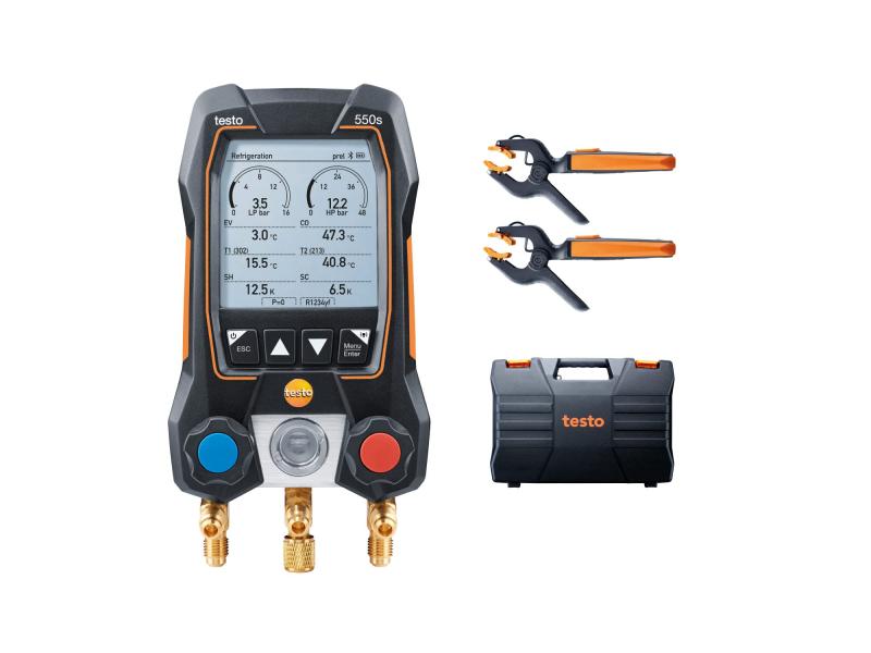 テストー デジタルマニホールド testo 550s セット 黒