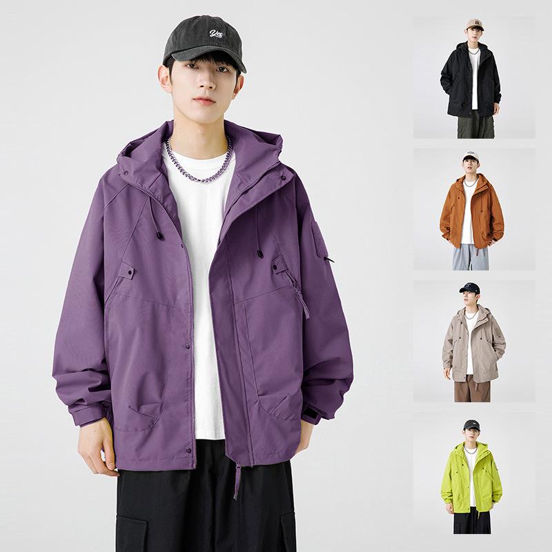 アウトドア ジャケット メンズ レディース 秋 高級感 ゆったり カジュアル 登山 ハイキング 服 ルーズフィット 防風