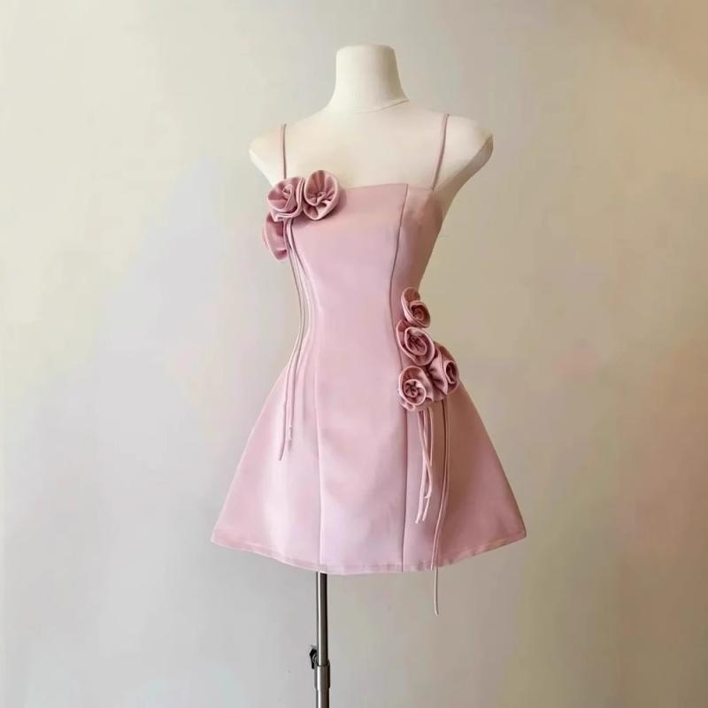 レディース ワンピース オフショルダー ストラップ ウエストマーク 花柄 プリント 誕生日 パーティー ドレス 優しい シルエット フェミニン スタイル｜日用雑貨　RISE店