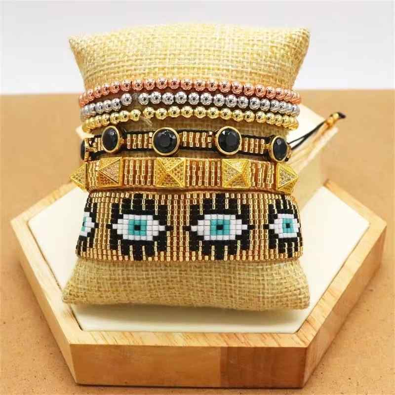 アイウェア 流行り物小物 レディース 品目 アイウェア 言い慣わし  ビーズ 腕輪 2点書き割り ミユキビーズ ?? 酸化ジルコニウム 編み込み 腕輪 普段使い分かりやすい 腕輪 心地よい 普段使い走り デイリー アウトドア