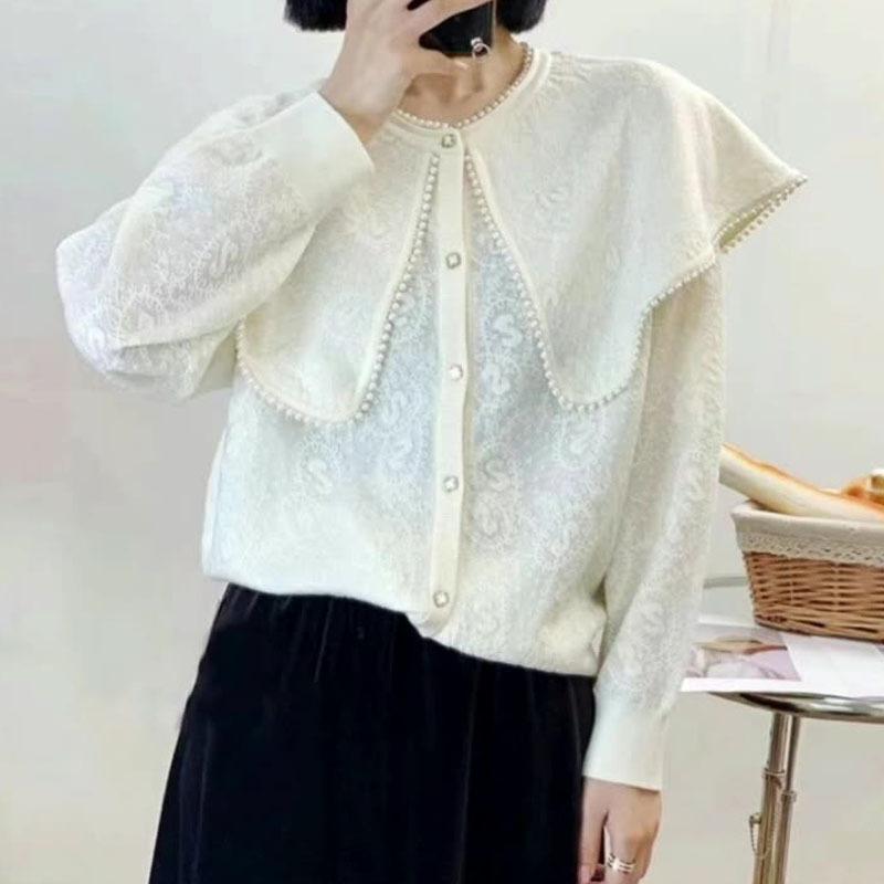 トップス ジレー ニットトップス お上さん服 レディース 成年者用 ゆったり 当たること冷感 軽さ 御前上等感 春夏 秋冬 通年 通年当て嵌める能力のある 取り合わせ押しかぶせる 気が大きい大きさ 大きめ 大きさ ゆったり 着痩せ 細押し出し 土手っ腹あたり近所 二の腕押しかぶせる 体型押しかぶせる 織り柄 パール風