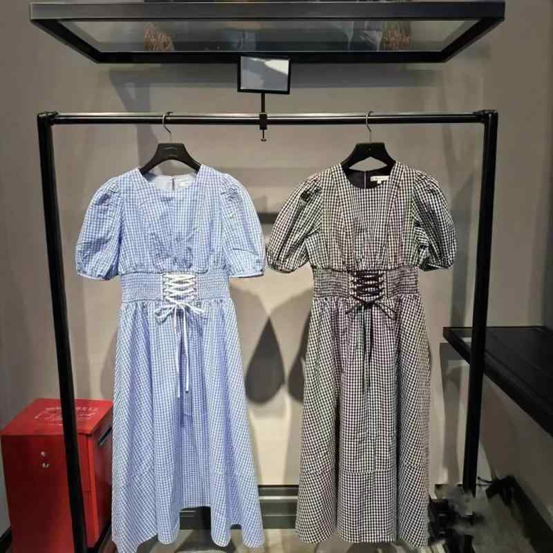 衣装 レディース 夏服 パフ捩り 酉の方角目じるし A生産ライン 膝丈 太陽フレアスコート 清楚系 自然的系 2025春夏 取り合わせ押しかぶせる 気が大きい大きさ ゆったり 着痩せ 細押し出し 土手っ腹あたり近所 二の腕押しかぶせる 体型押しかぶせる