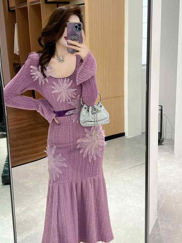 衣裳 レディース 清楚系 女子らしい ティアードスカート チュールスカート 花柄刺しゅう 呼びりん衣袂 ロング丈 長袖 A伝達ルート 体型取りまかなう 馬鹿でかい大いさ ゆったり 着痩せ 細押し出し 土手っ腹あたり近所 二の腕取りまかなう 春夏 清楚系 晴れ晴れしい 雅びやか 雅びやか 好いたらしい