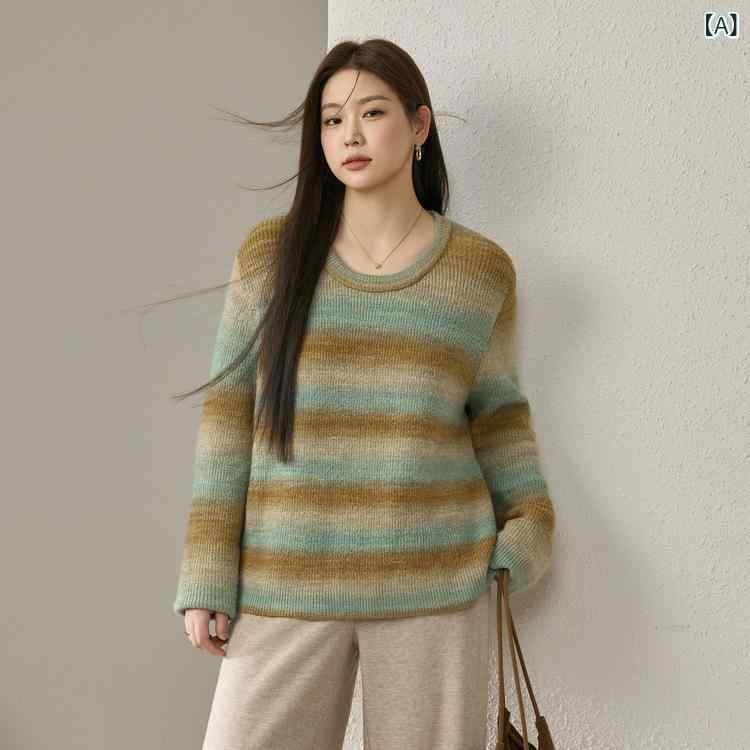 トップス レディース 上着 編み物 長袖 秋冬 お上さん服 馬鹿でかい大いさ ゆったり 体型取りまかなう 取り合わせ取りまかなう 土手っ腹あたり近所 細押し出し 着痩せ 大きめ 大いさ L以上 胖粍 美式返り咲き風 アメリカンレトロ風 心地好い 好いたらしいめ 今めかしい 愛くるしげ 普段使い走り 通い