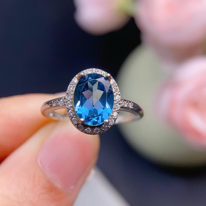 指輪 トパーズ K18 楕円形 レディース ブルー系 水晶 リング ジュエリー アクセサリー ファッションリング 普段使い 通勤用 発表会 記念日 誕生日 プレゼント ギフト 贈り物 彼女 妻 娘 母親 卒業式 入学式 成人式 謝恩会 結婚式 二次会 パ｜日用雑貨　RISE店