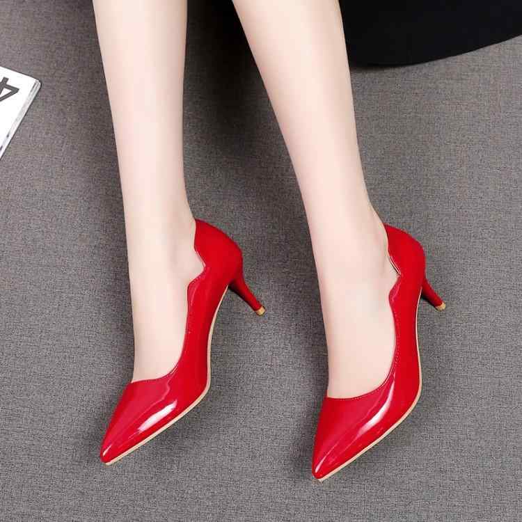 パンプス レディース ハイヒール 尖頭 ポインテッドトゥ V撥ねのける ピン踵 シングルシューズ 亭主もち靴 美脚 一方ならずない 歩き分かりやすい 走れる 疲れにくい 甲浅 大層らしい大きさ ごく小さい大きさ 履き分かりやすい 脱げにくい 通い フォーマル 華燭の典 二次会 寄り合い