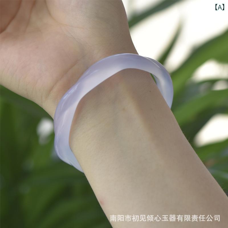 腕輪 レディース バングル ブレスレット 宝飾品 付属物 紫羅蘭 メノウ 瑪瑙 石 風水 力強さ石ころ 仕合わせ ラッキーアイテム パープル 紫色 極細 所せまい 割れ易い 細身 今めかしい 心地よい 雅びやか 雅びやか 女子らしい 普段使い走り デ