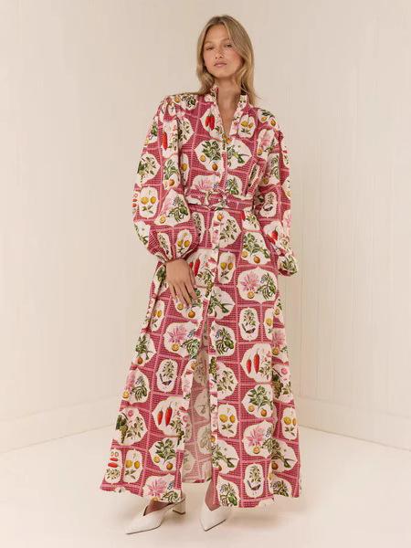 衣裳 レディース 春夏 麻 リネン ロング丈 マキシ 長袖 ジレー 羽織り 化粧着 御花 ボタニカル 雅びやか 心地よい 普段使い走り たまり場 海 旅する 砂浜 お呼ばれ 成年者 自然的 A伝達ルート 前くい違い シュロの葉 体型取りまかなう 細見え