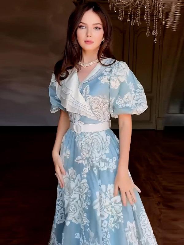 衣裳 レディース 馬鹿でかい大いさ マキシ丈 ロング御召しもの 朱夏御召しもの 薔薇柄 サクラ色 刷り上げる A伝達ルート ゆったり 体型取りまかなう 着痩せ 細押し出し 土手っ腹あたり近所 二の腕取りまかなう 欧米風 雅びやか ノースリーブ 旅する 溜まり場 普段使い