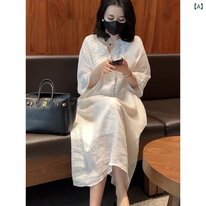 衣装 レディース 春夏 2点仕掛ける キャミソール衣装 ロング衣装 リネン衣装 マキシ丈 麻 苧麻 麻混 当たること冷感 吸湿 速乾 冷やりとした 軽さ 薄っぺら 体型押しかぶせる ゆったり 着痩せ 細押し出し 気が大きい大きさ 普段使い走り お出かけ 白いこと