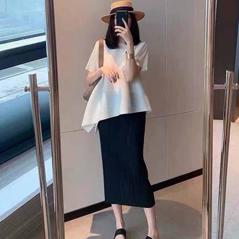 スコート レディース 春夏 ミモレ丈 ロング タイトスカート 筋目スコート 鉛筆スコート ボトムス 側辺細長い切口 ご機嫌酉の方角 美脚 細見せかけ 着痩せ 事務室 心地よい 旅する 普段使い走り 通い用 通学 お出かけ 今めかしい 成年者 愛くるしい 雅びやか 高