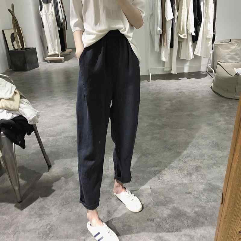 ズボン下 レディース 春夏 九分丈 クロップドパンツ サルエルパンツ テーパードパンツ 綿麻 リネン イージーパンツ お座敷着 普段使い走り 心地よい ボトムス 酉の方角予防医学 ご機嫌酉の方角 隠し付き添い人 無地 ゆったり 体型取りまかなう 大層らしい大きさ 着痩せ 細見え