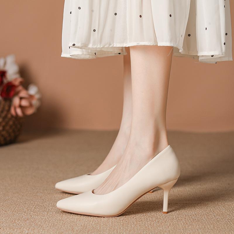 パンプス レディース ピンヒール ポインテッドトゥ ローカット シングルシューズ フレンチスタイル フォーマル 通勤用 ビジネス 普段使い 美脚 痛くない 歩きやすい 走れる 婦人靴 オフィスカジュアル フェミニン きれいめ スリッポン スエード調 ブラ｜日用雑貨　RISE店