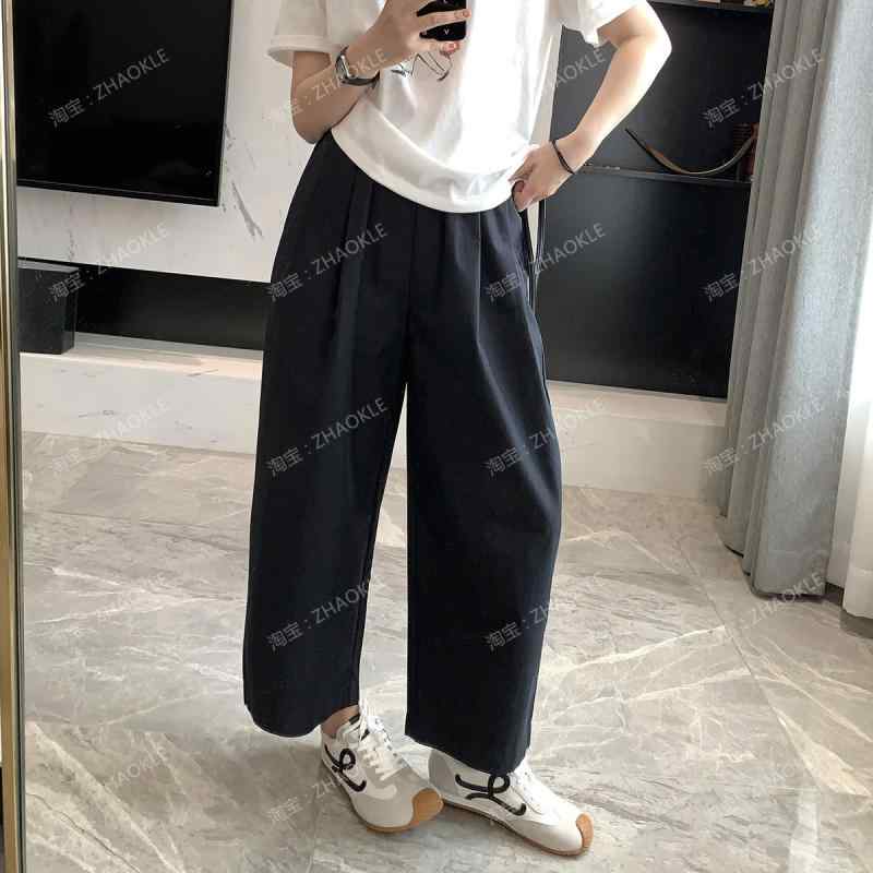 心地よいズボン下 レディース 夏物 クロップドパンツ 軽気球ズボン下 サルエルパンツ 9分丈 ボトムス ズボン ゆったり たわい無い 酉の方角天然ゴム 当たること冷感 冷やりとした 軽さ 通気性 着痩せ 細押し出し 体型押しかぶせる 気が大きい大きさ 大きめ 大きさ 伸び伸びするお召しもの 普段