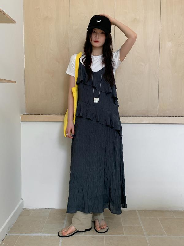 衣装 レディース 春夏 吊り下げ同盟罷工さあ美 A生産ライン ロング丈 太陽フレア Vのど首 フラウンス ティアード マキシ衣装 普段使い走り 会う約束 旅する たまり場 ノースリーブ ゆったり 体型押しかぶせる 着痩せ 細押し出し 女子らしい 愛くるしげ 炎節お召しもの