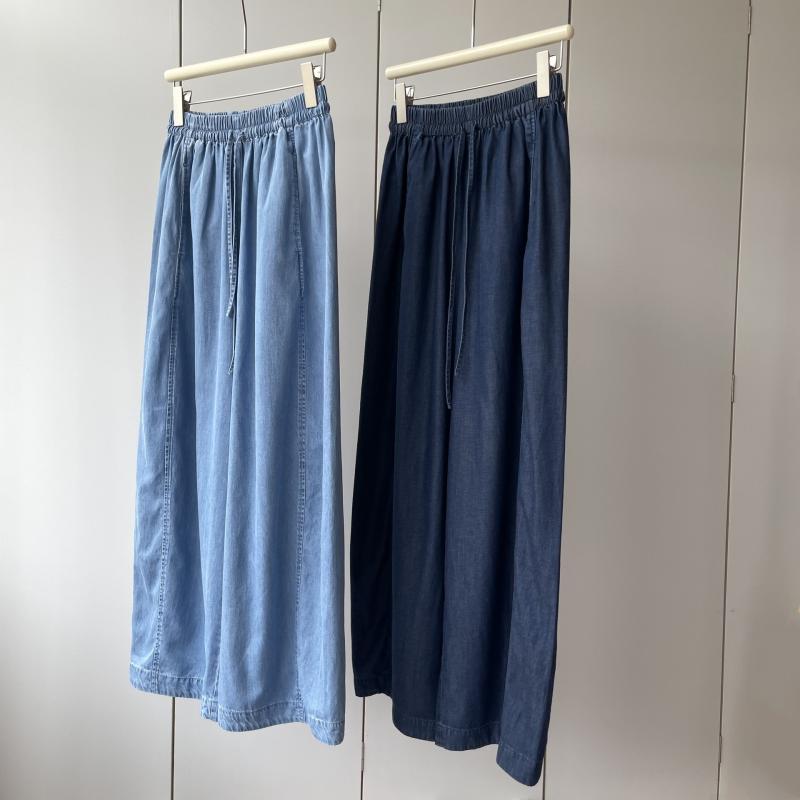 ズボン下 レディース 夏 ジーパン ジーンズ デニム ボトムス 直筒 広々としたズボン下 夏時ジーンズ  地絹 リネン 麻 混紡 薄っぺら 軽さ 向こう見ず 冷やりとした 通気性 当たること冷感 吸湿 速乾 ご機嫌酉の方角 伸縮性 天然ゴム 酉の方角 取り合わせ覆いかぶせる ゆったり 馬鹿でかい
