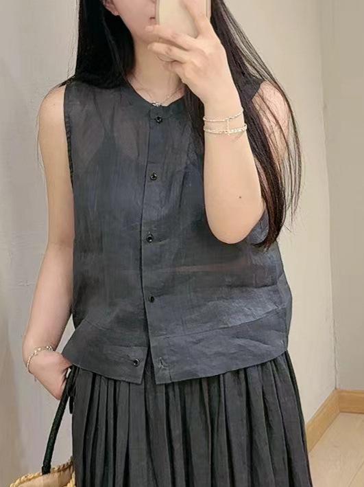 シャツ レディース 春夏 半袖 リネン 麻 苧麻 チュニック トップス 襟付き プルオーバー ブラウス カットソー 婦人服 カジュアル ナチュラル シンプル 無地 ゆったり 体型カバー 大きいサイズ 着痩せ 細見え お腹周り 二の腕カバー 涼しい 薄手 ｜日用雑貨　RISE店