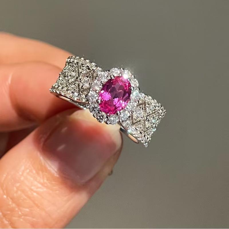 指輪 レディース ジュエリー 贈り物 ギフト プレゼント リング アクセサリー シルバー925 電気メッキ加工 人工 ブルー ジルコニア オーバルカット レース くりぬき 華奢 エレガント 高級感 普段使い カジュアル フォーマル パ｜日用雑貨　RISE店