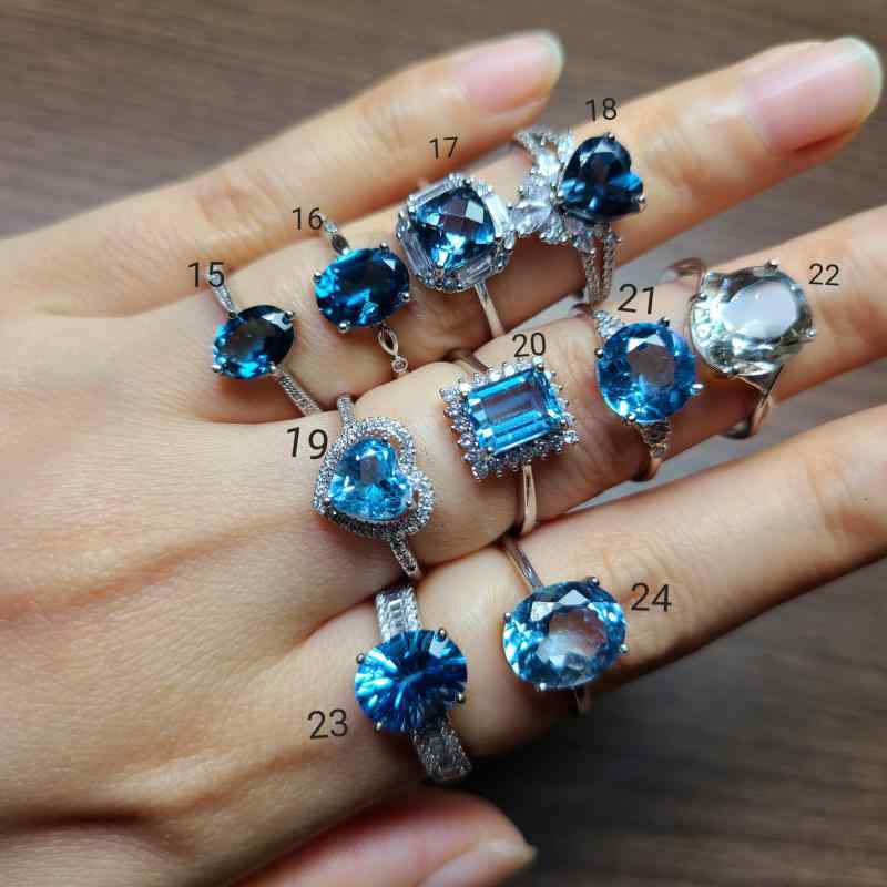 指輪 レディース ジュエリーセット ネックレス ピアス トパーズ 石 宝石 アクセサリー シルバー 925 銀 貴石 雫型 揺れる シンプル 上品 高級感 輝き プレゼント おしゃれ ギフト エレガント パーティー 結婚式 デート カジュアル 華やか｜日用雑貨　RISE店