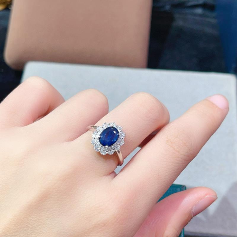 指輪 レディース シルバー925 ブルー 婚約指輪 記念日 プレゼント ジュエリー 高級感 石風 ジルコニア 群れ石 エレガント 華やか 贈り物 プロポーズ 結婚指輪 アクセサリー おしゃれ 輝き パーティー ギフト用 ジュ｜日用雑貨　RISE店