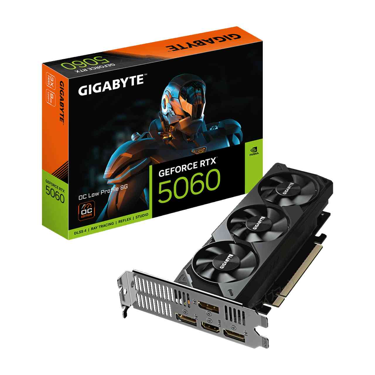 GIGABYTE NVIDIA GeForce RTX5060 GDDR7 8GB記憶装置積み上げる ロープロファイル GV-N5060OC-8GL グラフィックゲーム盤 貨物輸送無料 ＜新品＞ [95107]