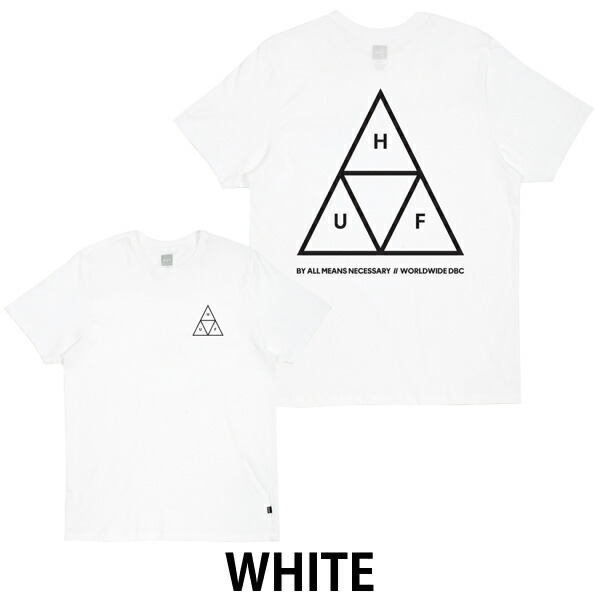 楽天市場 huf ハフ tシャツ triple triangle tee tsbsc1114 単品購入に