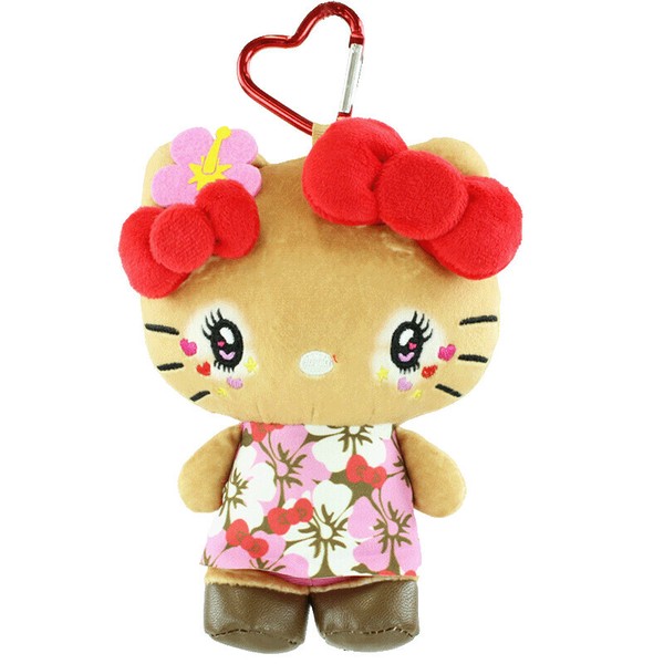 楽天市場】ハローキティ ポーチ グッズ グリッターポーチ ハイビスカス