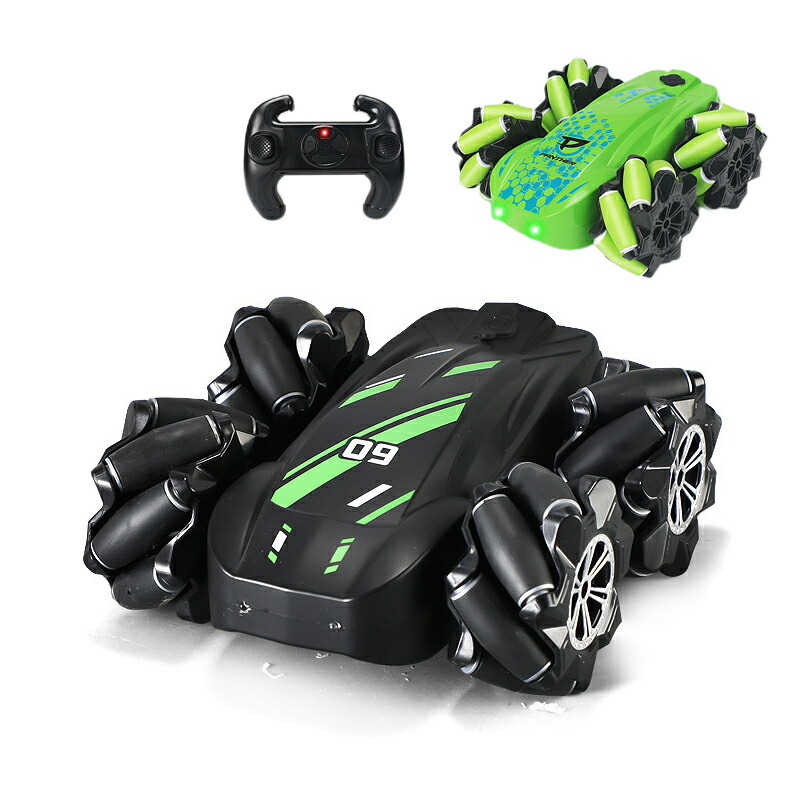 RCカー 4WD 高速 知育玩具 ラジコンカー 四輪駆動 速い オフロード USB充電式 電動 リモコンカー 室内 車おもちゃ 大人 子供 6歳 7歳 8歳 9歳 10歳 誕生日 男の子 プレゼント 子供の日 クリスマス 2024 お歳暮 ギフト 360度回転 両面走行 LEDライト付き 壊れにくい 玩具