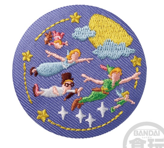 Disney Characters 刺繍缶バッジビスケット(再販）6．ピーター・パン （刺繍缶バッジのみ発送） ギフト プレゼント キャラクター グッズ画像