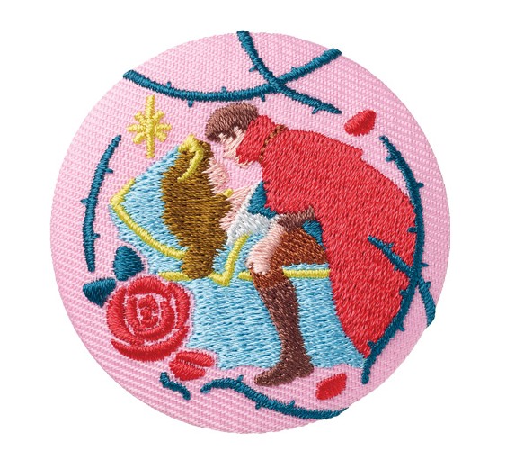 Disney Characters 刺繍缶バッジビスケット(再販）8．眠れる森の美女 （刺繍缶バッジのみ発送） ギフト プレゼント キャラクター グッズ画像