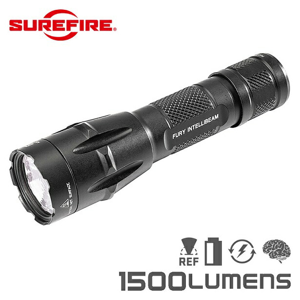 ライト SUREFIRE FURY INTELLIBEAM  Auto-Adjusting Dual Fuel LED Flashlight