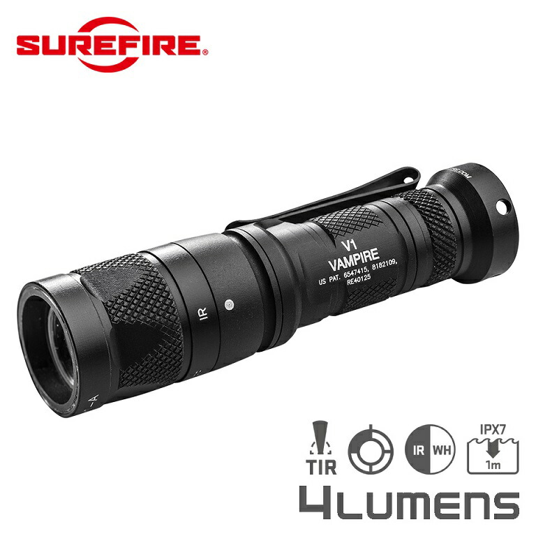 ライト SUREFIRE V1-C VAMPIRE ? IR / Red Dual-Output LED Flashlight