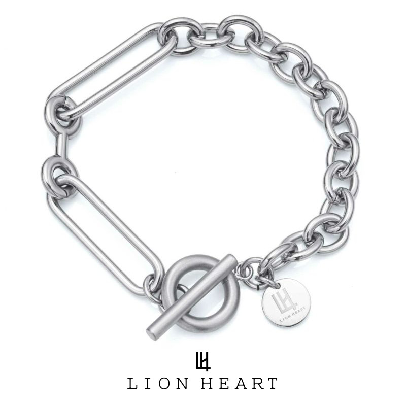 ライオンハート アーバンリンクチェーン ブレスレット サージカルステンレス サイズ17cm 金属アレルギー対応 03BR015ASV LION HEART マンテル メンズ ブランド プレゼント 誕生日