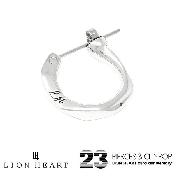 ライオンハート CITYPOP クロッシング ピアス TYPE“D” シティポップ シルバー925 01EA0961SD LION HEART メンズ 男性 ステンレスポスト フープ ピアス 1点売り 片耳用 ブランド プレゼント ギフト