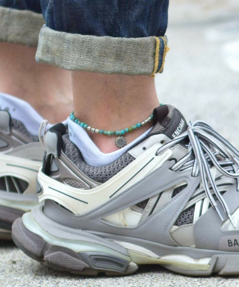 ライオンハート Leo ビーズアンクレット Type C 真鍮 ターコイズ 1an039c0tq Lion Heart 天然石 ギフト 送料無料 メンズ 人気ブランド Salon Raquet De