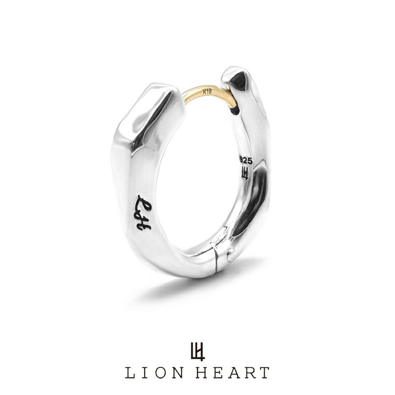 ライオンハート for Gift クラッチ ピアス フラグメント シルバー925 1EA173A0SV LION HEART メンズ 男性 K18ゴールドポスト フープ ピアス 1点売り 片耳用 ブランド プレゼント ギフト