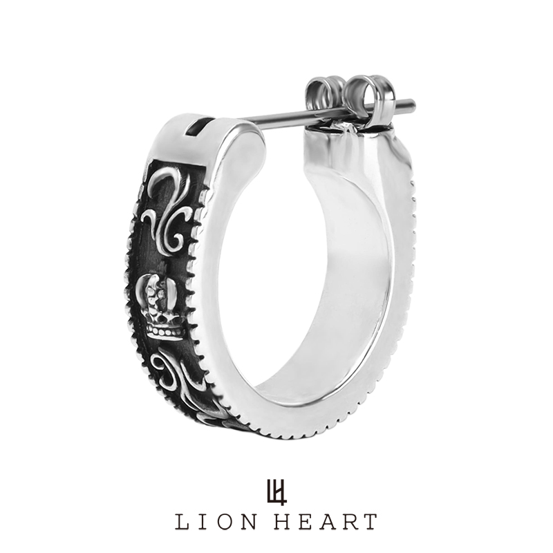 ライオンハート HOWL クロッシング ピアス タテガミクラウン シルバー925 1EA202A0SV LION HEART メンズ 男性 サージカルステンレスポスト 1点売り 片耳用 ブランド プレゼント ギフト｜メンズアクセサリー Rism Town 10,725円
