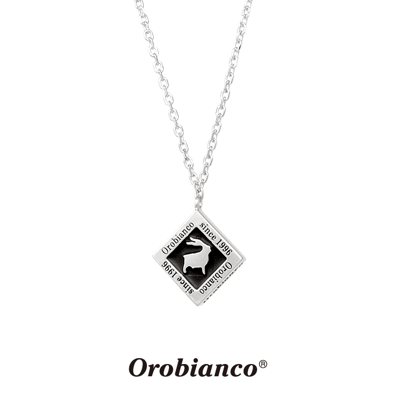 オロビアンコ ネックレス OREN024BK 毎週更新 2021新発 シルバー×ブラック シルバー925 チェーン40 5cm ブランド 誕生日 プレゼント Orobianco Necklace メンズ