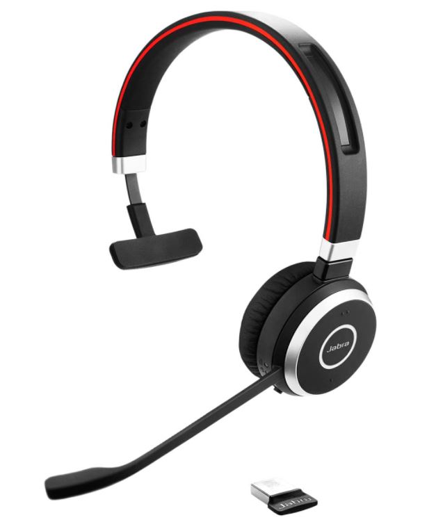 Jabra Evolve 65 Bluetooth UCモノラルヘッドセットバンドル| ボーナスマイククッションとUSBドングル| ホンブルグ帽電話機、かっこ良い電話機、経口避妊薬、パソコン/MACに相応う| 6593-829-409