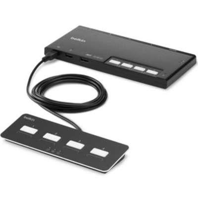 Belkin MDLR 4 Port 1 固定ディスク DP SKVM with Remote PP4.0