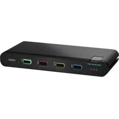 Belkin 4 Port 1 固定ディスク DP/HDMI Unvl SKVM wo/CAC PP4.0