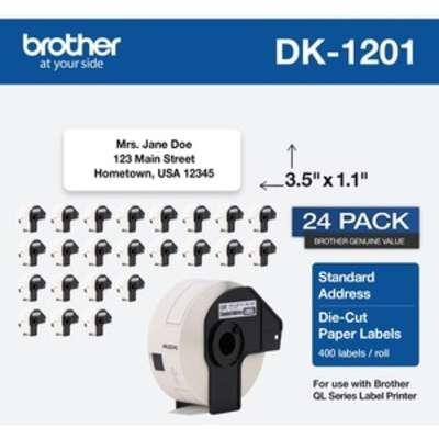 Brother DK120124PK 24-pack Address Label for QL Label Printers