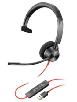 プラントロニクス Plantronics　Blackwire 3310 USB-A業務用ヘッドセット　BW3310｜RISO-SYA
