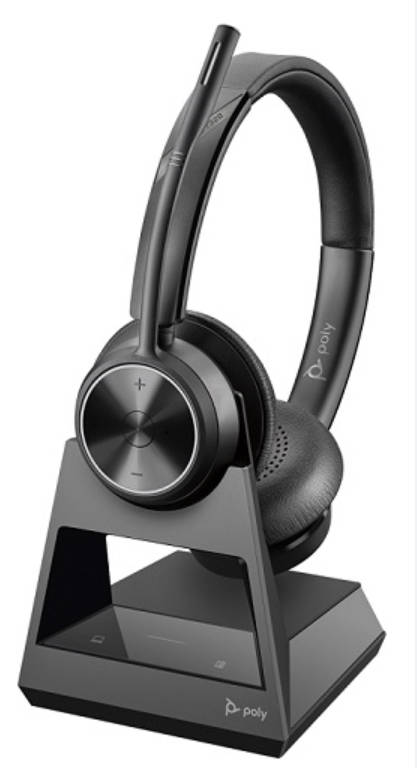 最新生産物 Poly Savi 7320 Office  Stereo 両耳印字機JDECT、ウルトラノイズキャンセリング、広広とした周波数帯域最大限度180m 電話を掛ける能力のある