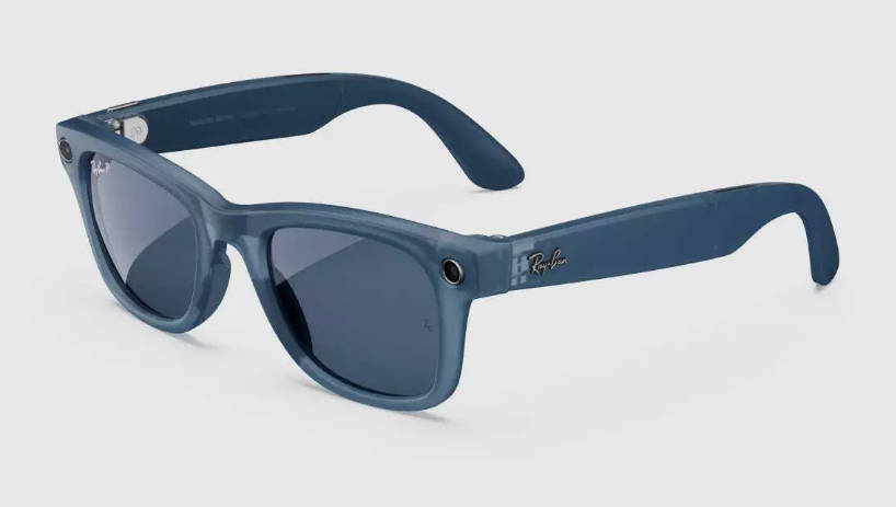 【Ray Ban】限定スマートグラス/ WAYFARER/青紫光フィルター Ray-Ban Meta Wayfarer Smart Glasses - Standard Size Shiny